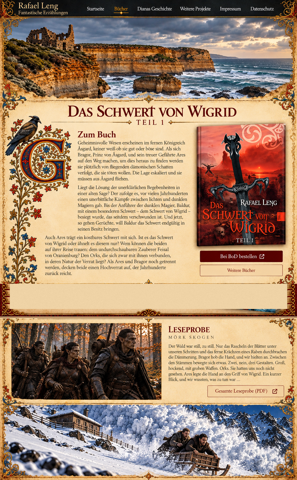 Gestaltungsvorlage für Das Schwert von Wigrid – Teil 1